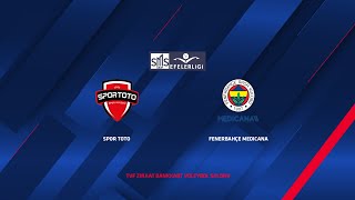 SPOR TOTO  FENERBAHÇE MEDICANA SMS Grup Efeler Ligi [upl. by Shimberg]