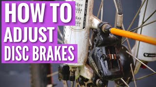 How To Adjust Rubbing Hydraulic Disc Brakes EASILY [upl. by Mandler]