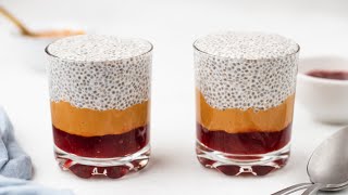 PBampJ Chia Seed Pudding Recipe [upl. by Haswell]