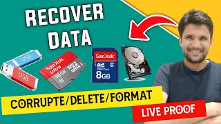 How to Recover Data from FormattedCorrupted USB and SD Card for Free 2021 [upl. by Ennirok758]