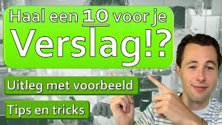 Hoe maak je een VERSLAG  Uitleg  Tips amp Tricks [upl. by Squier589]