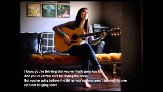 Francesca Battistelli  Keeping Score lyrics [upl. by Eceirehs]