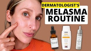 Dermatologists Morning Skincare Routine for Melasma amp Hyperpigmentation  Dr Sam Ellis [upl. by Reprah]