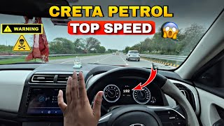 Testing Creta Petrol Top Speed 🚀🔥  190😱 [upl. by Renfred]