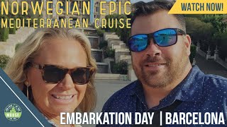 Norwegian Epic Mediterranean Cruise  August 2023  Embarkation Day  Cruise Vlog [upl. by Gertrude]