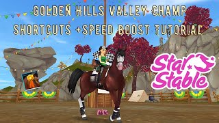 Golden Hills Valley Championship Shortcuts  Speed Boost Tutorial SSO  Star Stable Online [upl. by Orran]