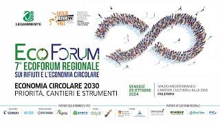 7° EcoForum Regionale sui rifiuti e leconomia circolare Palermo 25 ottobre 2024 [upl. by Blodgett]