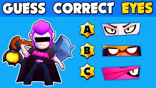 Guess the correct Head and Brawlers EYES  Brawl Stars Quiz  Berry Clancy Draco Sandy Melodie [upl. by Packer]