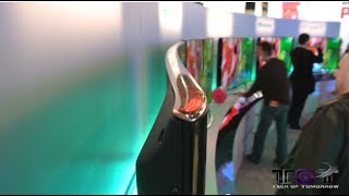 Curved 4K UHD TVs CES 2014 Hisense [upl. by Zoie919]