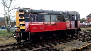 08701 at Market Bosworth the Battlefield line Gala Feb 4th 2024 [upl. by Melicent577]