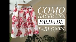 Como Hacer Una Falda de Tablones Tableada [upl. by Meadow]