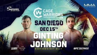 Eperaim Ginting vs Shawn Johnson  FULL FIGHT  CW 165 San Diego [upl. by Burty]