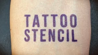 How to Make a Tattoo Stencil on Real Skin [upl. by Nodroj371]