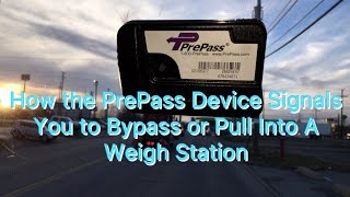 Expediter Team  How The PrePass Device Signals You To Bypass Or Pull Into A Weigh Station [upl. by Rodrich]