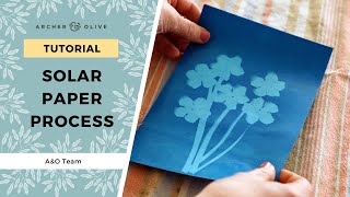 How To Use Solar Paper  Cyanotype Paper Tutorial [upl. by Babara]