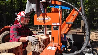 776 Standing to Stacked Firewood in the Forest Eastonmade AXIS STIHL Chainsaw 4K [upl. by Rodina365]