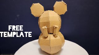 DIY Azurill Doll from Cardboard  Free Template Available [upl. by Riggins]