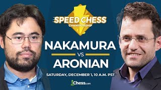 2018 Speed Chess Championship Nakamura vs Aronian [upl. by Akitan]