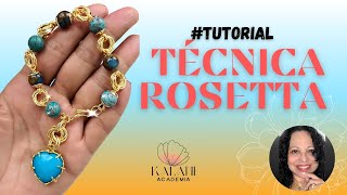 TÈCNICA ROSETTA🔥 PARA APLICAR EN TUS CREACIONES TANTO EN PULSERAS COLLARES Y ARETES 🌸🌸🌸🌸 [upl. by Neztnaj]