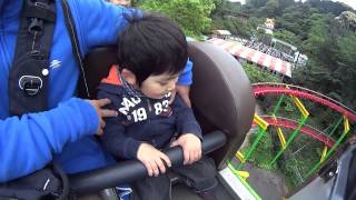 5 year old First time on a Roller coaster [upl. by Hbaruas]