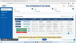 Acceptance of offer on portal by candidates  PM Internship Scheme  Ministry of Corporate Affairs [upl. by Pirozzo962]