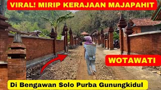 Viral Desa Dengan Nuansa Kerajaan Majapahit Dan Mataram di Wotawati [upl. by Auqinat457]