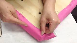 How to fold double pleat for upholstery Mollies [upl. by Sajovich598]