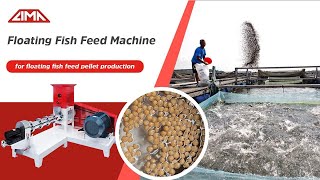 Floating Fish Feed Pellet Machine  Fish Feed Processing  Fish Feed Extruder Test [upl. by Kampmeier]