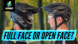 What Type Of MTB Helmet Is Best For You  Full Face Or Open Face Helmets [upl. by Arytahs572]