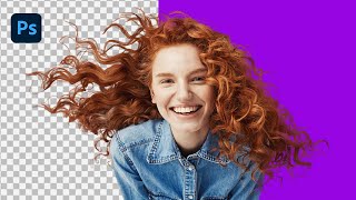 Cut Out Hair FAST Photoshop Tutorial [upl. by Powder]