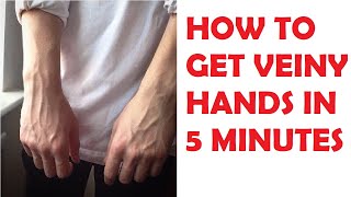 how to get veiny hands permanently in 5 minutes advanced workout [upl. by Karolina]