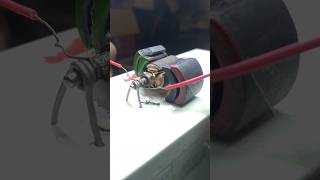 DC MOTOR WORKING 🥵⚡ tech project dc technology experiment [upl. by Sonnie]