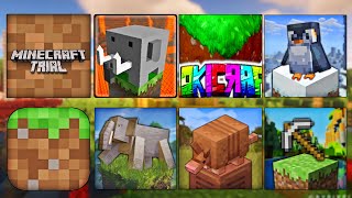 Minecraft Trial 3 VS Minecraft pe UPDATED VS Craftsman NEW VS Craftsman RTX VS OTHER GAMES [upl. by Adlare]