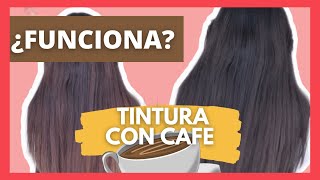 TEÑIR el CABELLO CON CAFE ☕¿FUNCIONA 🤔 [upl. by Oijimer]