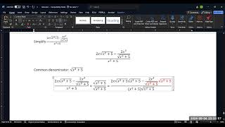 Simplifying Complex Fractions involving radicals [upl. by Attirehs]