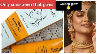 foxtale golden hour glow sunscreen review in tamil [upl. by Benedetto174]