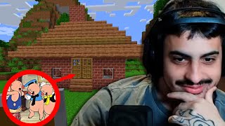 o fazendeiro das 01h00 construindo sua casa no hardcore do minecraft 👨‍🌾🏠 [upl. by Ardme469]