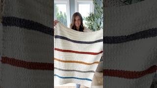 Soft and Cozy Ribbed Blanket Crochet Pattern crochetblanket crochet crochetstitches [upl. by Aliel]