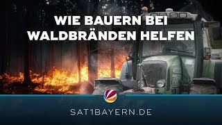 Bauern als neue Feuerwehr LandwirtHilfe bei Waldbränden [upl. by Adhern484]