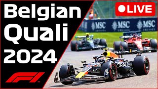 🔴F1 LIVE  Belgian Spa GP QUALI  HEAVY RAIN  Commentary  Live Timing [upl. by Baram]