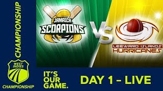 🔴LIVE Jamaica vs Leeward Islands  Day 1  West Indies Championship  Thursday 13th February 2020 [upl. by Pulchi171]