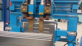 Spot Welding Machine for Corrugated Fin Embossing [upl. by Llenoj776]