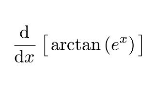 Derivative of arctanex [upl. by Hudnut]