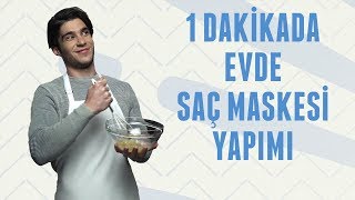 1 Dakikada Erkek Saç Bakımı  Evde Doğal Saç Maskesi Yapımı  Erkek Kafası [upl. by Niamjneb]