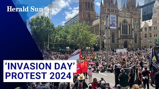 ‘Invasion Day’ protest in Melbourne [upl. by Anileda]