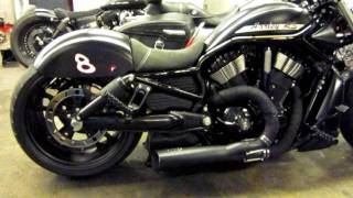 Vance amp Hines Auspuffsound Harley Davidson VRod Competition Series 2 in 1 by EightballCustom [upl. by Kissee256]