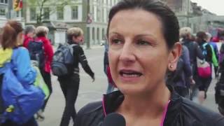 Dr Patrizia Sager am Frauenlauf Bern Brustzentrum Bern [upl. by Stronski]