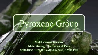 Pyroxene Group Hindi [upl. by Nnairek]