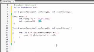 Buckys C Programming Tutorials  35  Passing Arrays to Functions [upl. by Waldon]