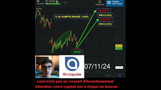 Achat dactions AIRLIQUIDE 7 TraderTrading [upl. by Spike]